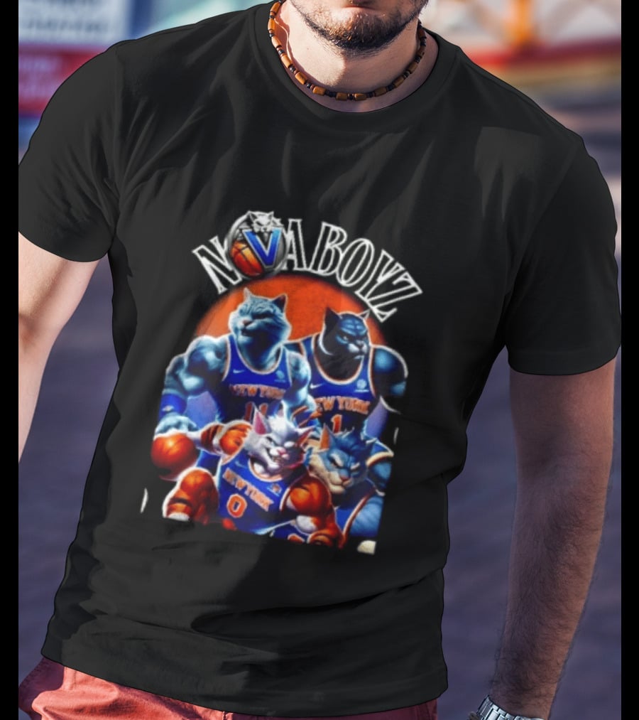 Nova Boyz New York Basketball Cats Jalen Brunson Josh Hart Mikal Bridges Donte DiVincenzo T-Shirt
