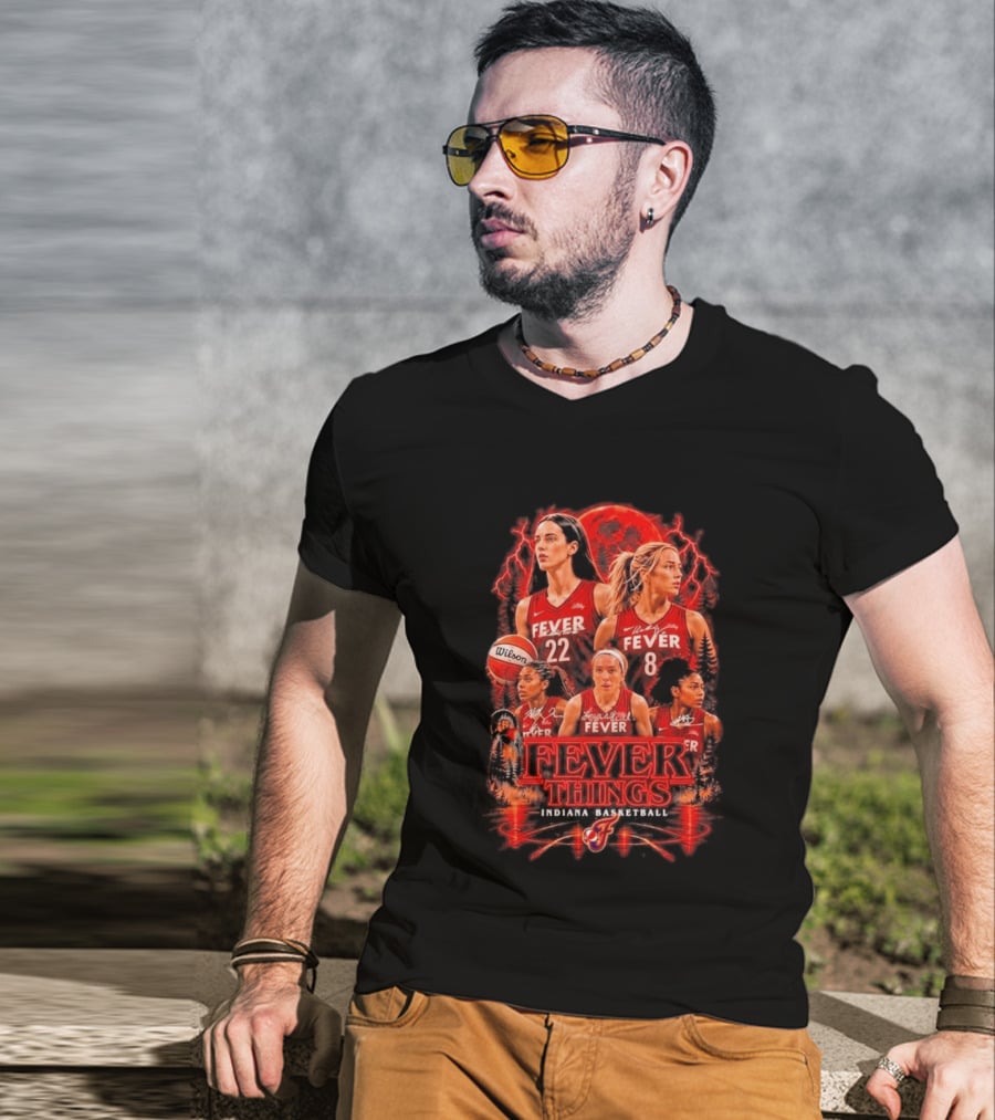 Fever Things Indiana Basketball Team Horror Wilson 22 8 T-Shirt