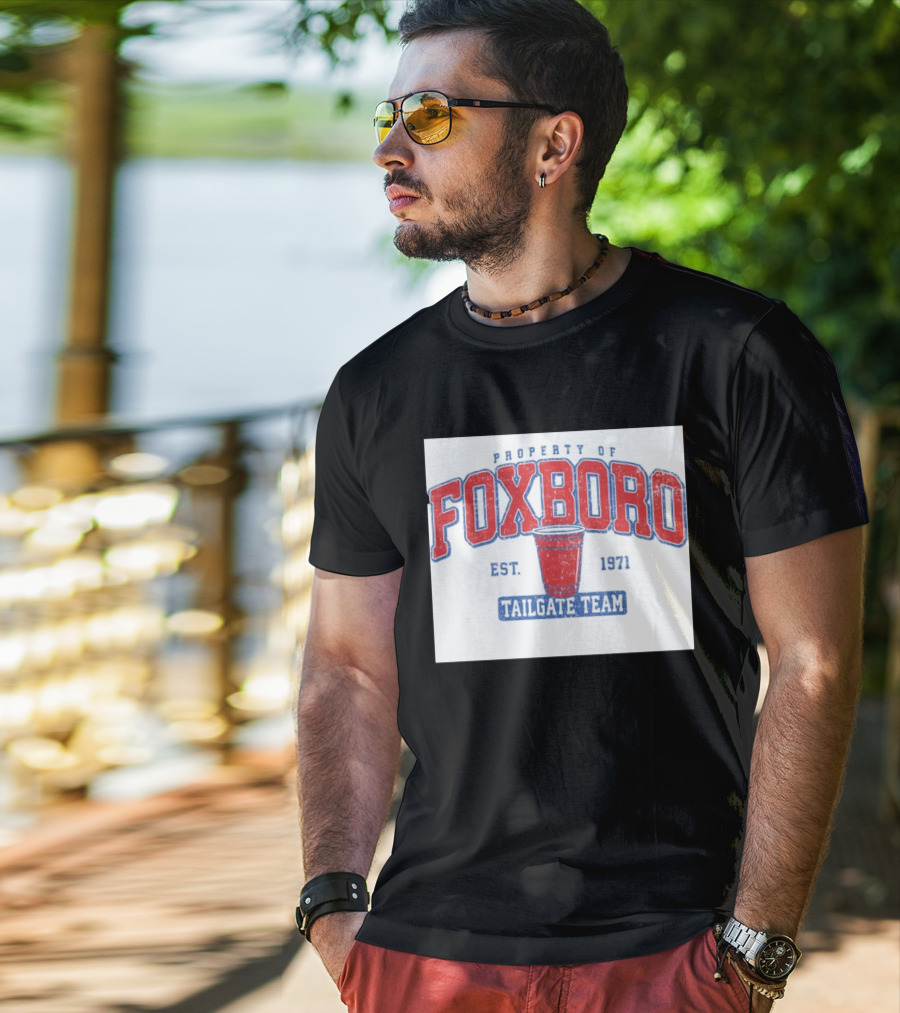 Property Of Foxboro Tailgate Team Est. 1971 Red Cup T-Shirt