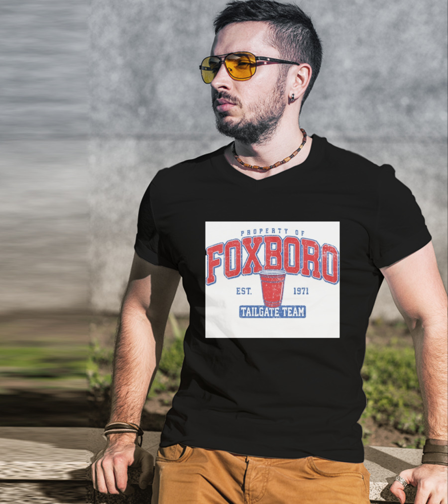 Property Of Foxboro Tailgate Team Est. 1971 Red Cup T-Shirt