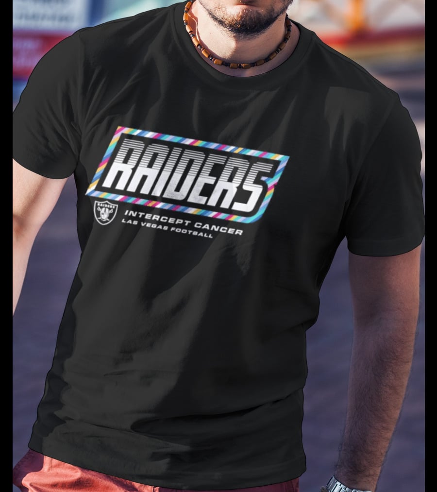 Las Vegas Raiders Intercept Cancer Las Vegas Football Crucial Catch 2026 T-Shirt