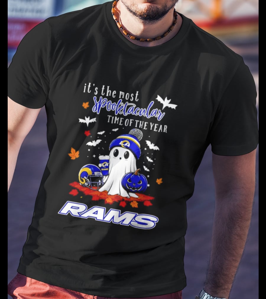 Los Angeles Rams Halloween Ghost 2026 Season It's The Most Spooktacular Time Of The Year T-Shirt