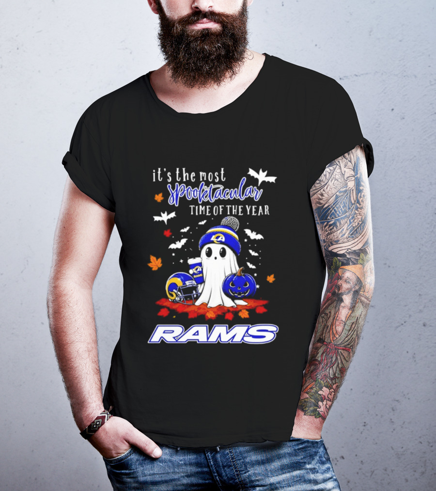 Los Angeles Rams Halloween Ghost 2026 Season It's The Most Spooktacular Time Of The Year T-Shirt
