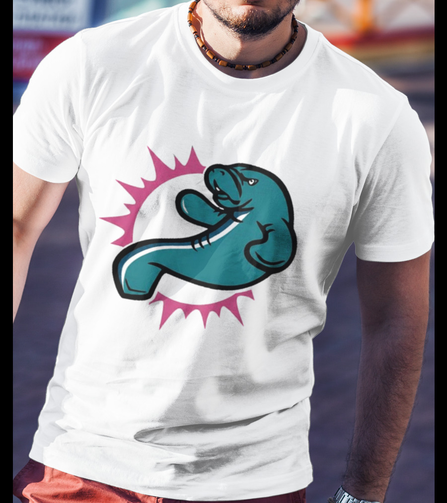 GTA VI Vice City Manatees Miami Dolphins Mashup T-Shirt