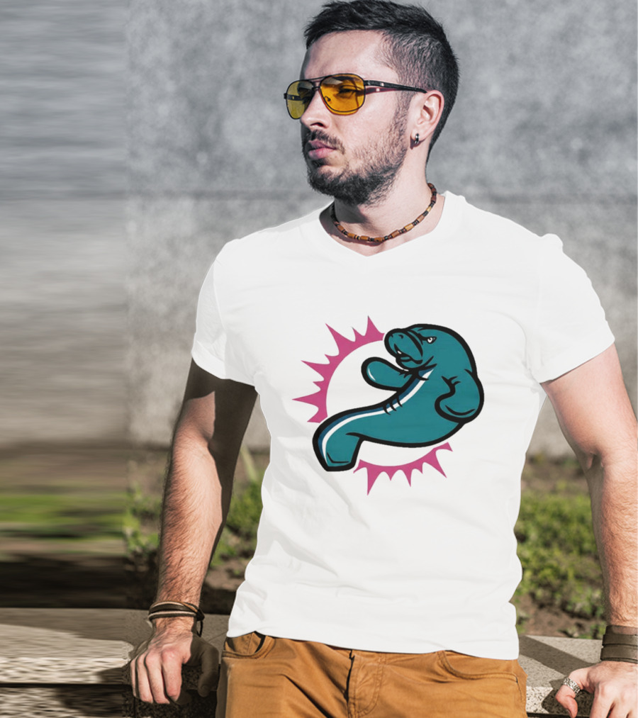GTA VI Vice City Manatees Miami Dolphins Mashup T-Shirt
