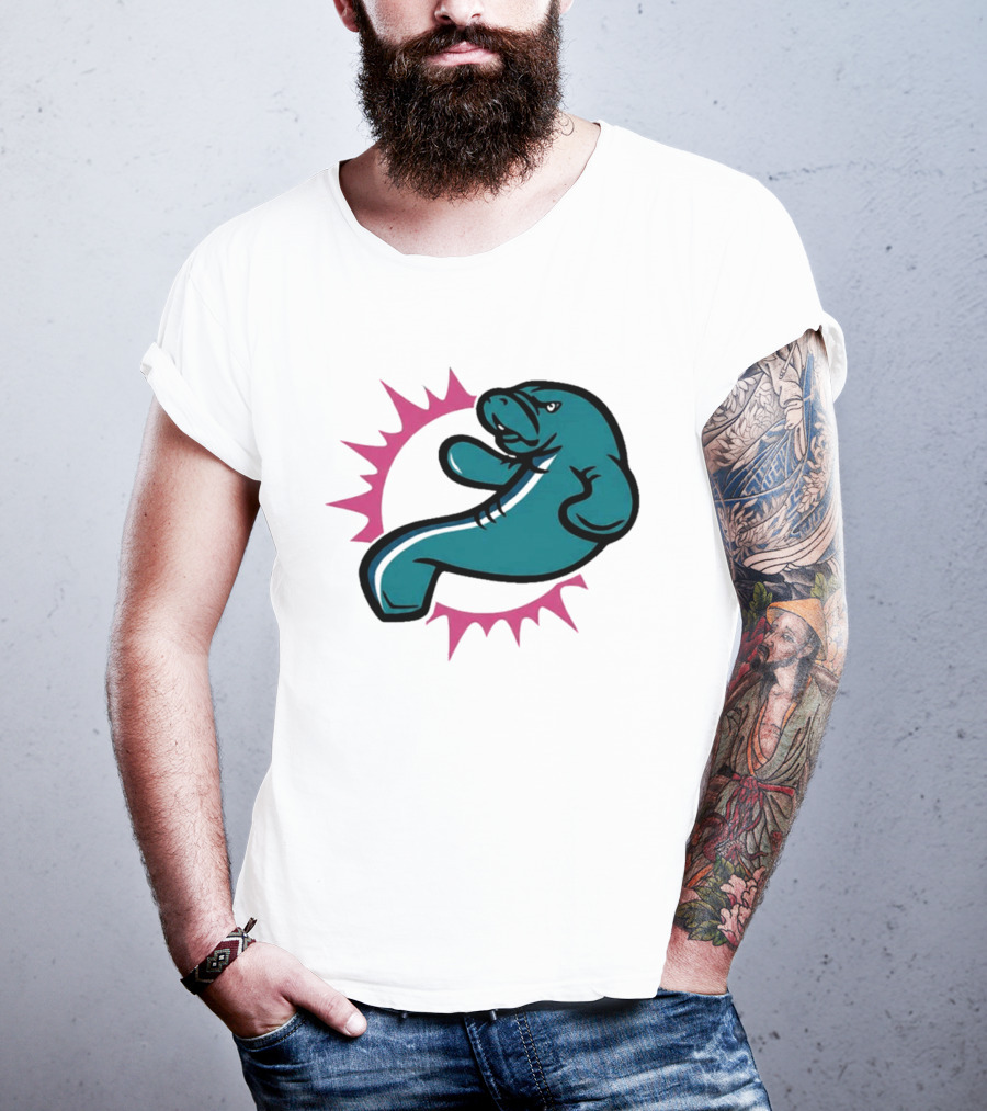 GTA VI Vice City Manatees Miami Dolphins Mashup T-Shirt