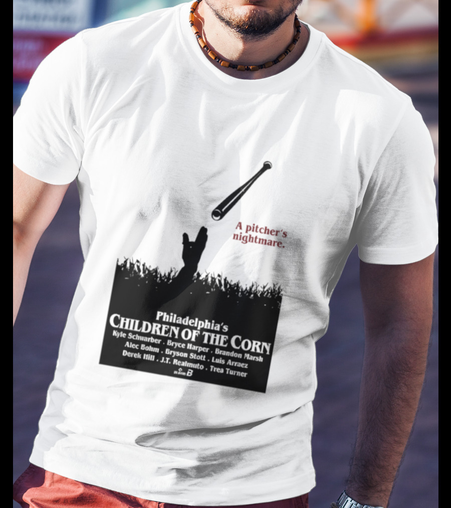 Philadelphia Phillies A Pitcher's Nightmare Children Of The Corn T-Shirt