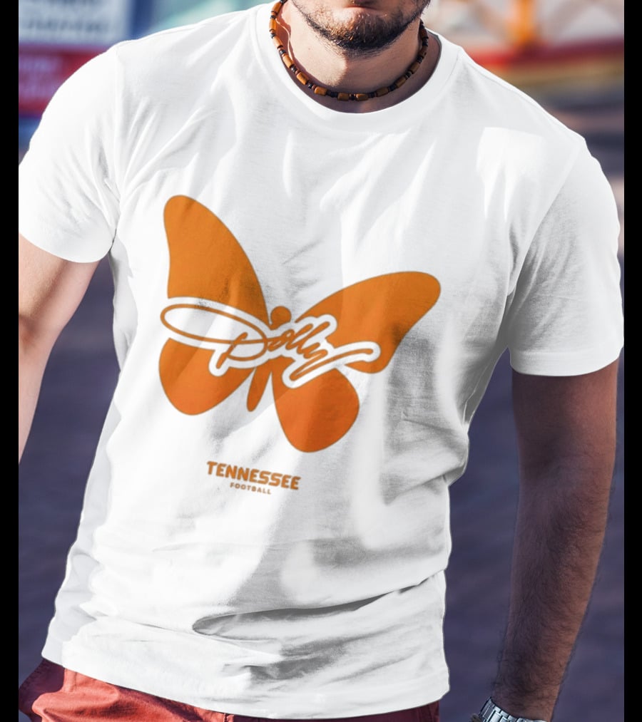 Tennessee Vols Dolly Butterfly Football T-Shirt
