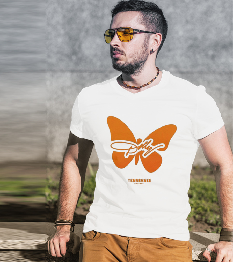 Tennessee Vols Dolly Butterfly Football T-Shirt