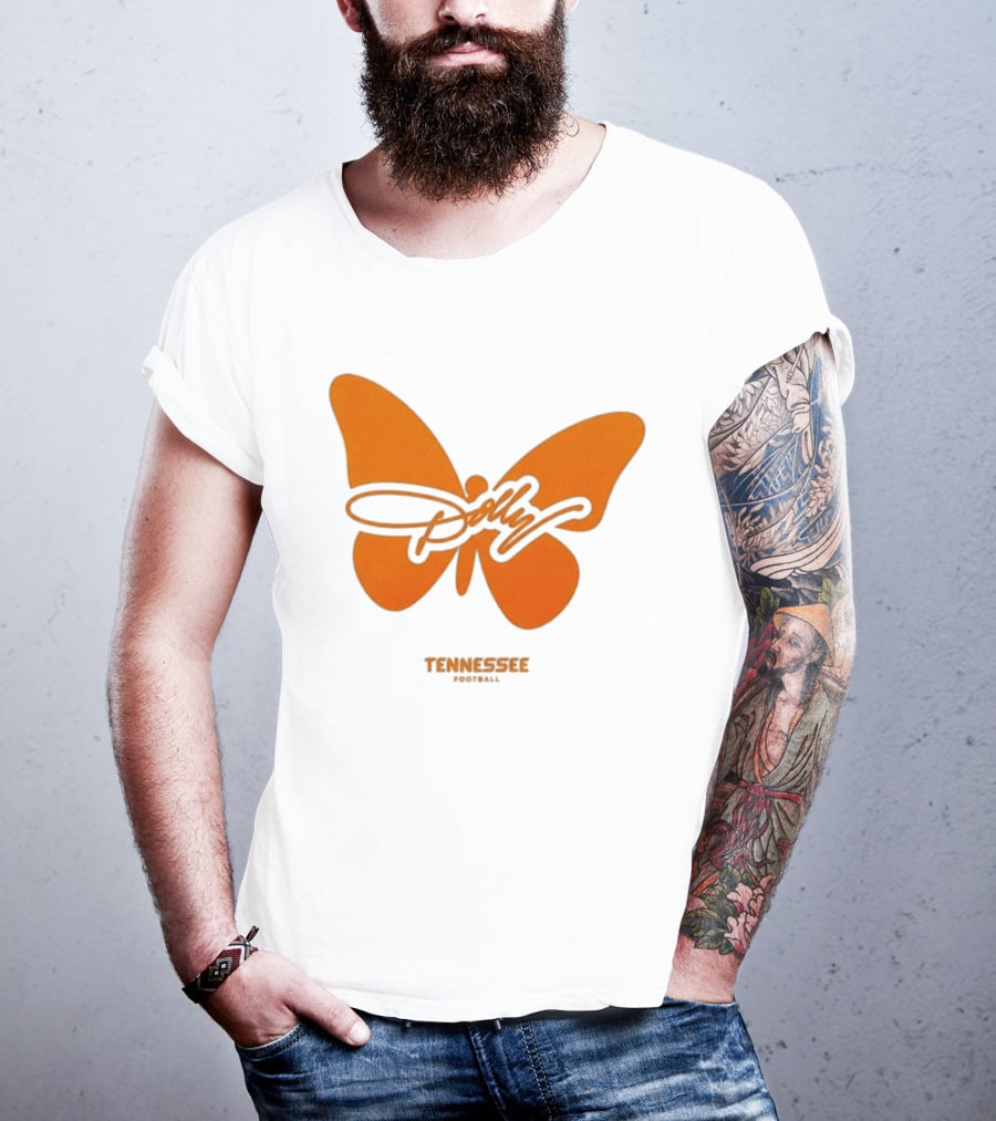 Tennessee Vols Dolly Butterfly Football T-Shirt