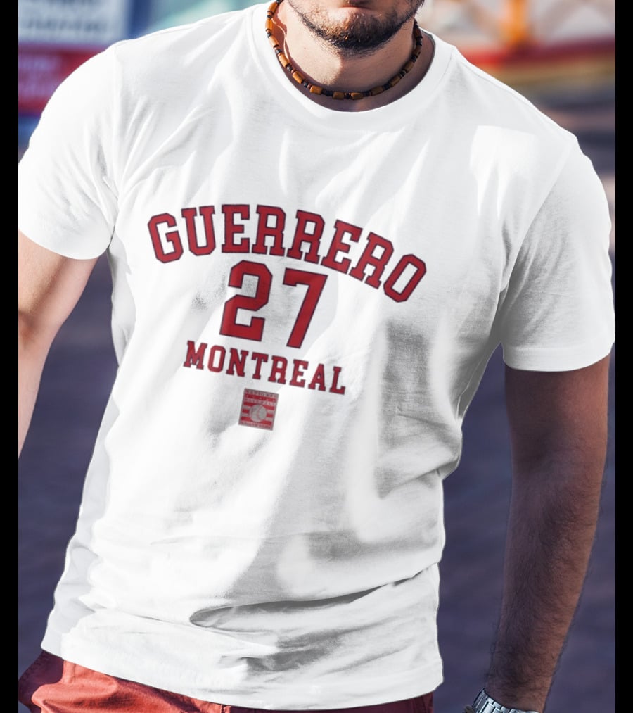 Guerrero 27 Montreal Baseball Hall Of Fame Recognition T-Shirt