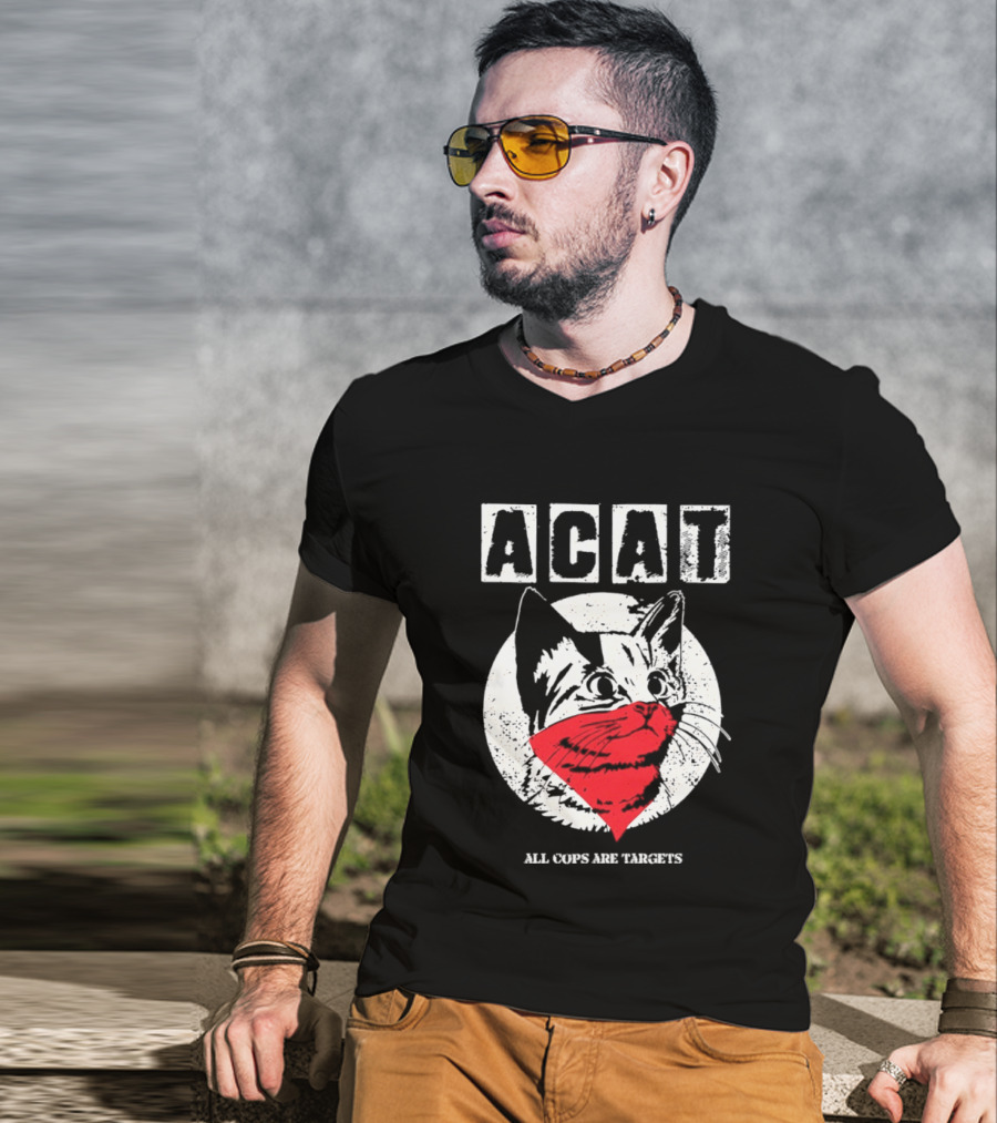ACAT All Cops Are Targets Cat Bandana T-Shirt