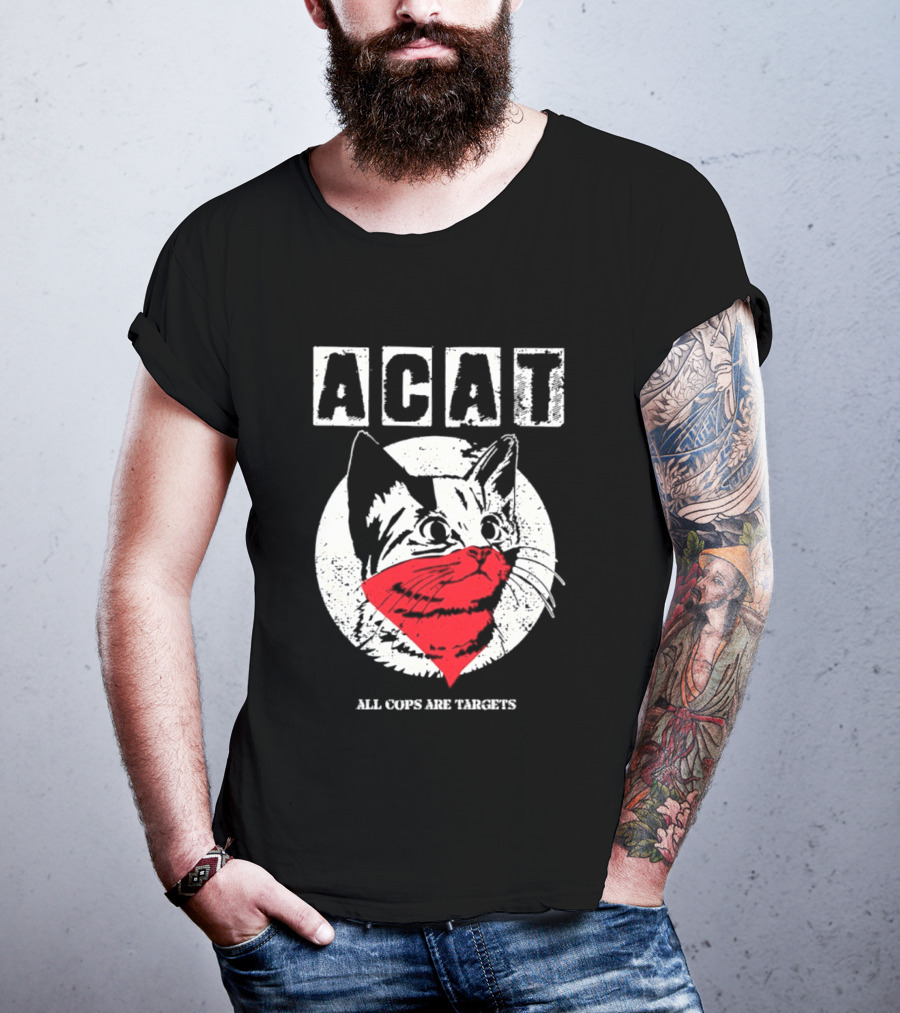 ACAT All Cops Are Targets Cat Bandana T-Shirt