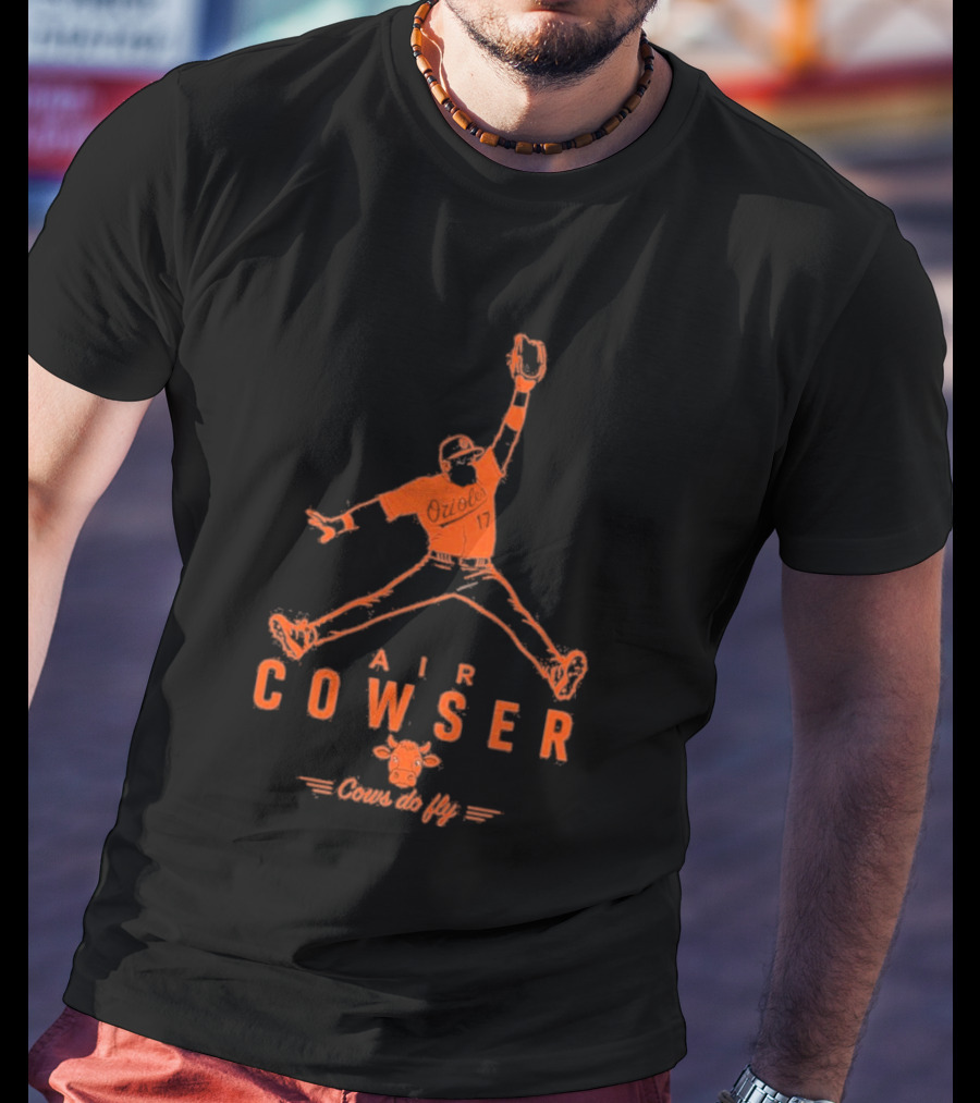 AIr Colton Cowser Jumpman Parody Cows Do Fly T-Shirt