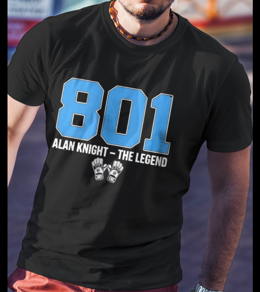 801 Alan Knight The Legend With Iconic Goalie Gloves T-Shirt