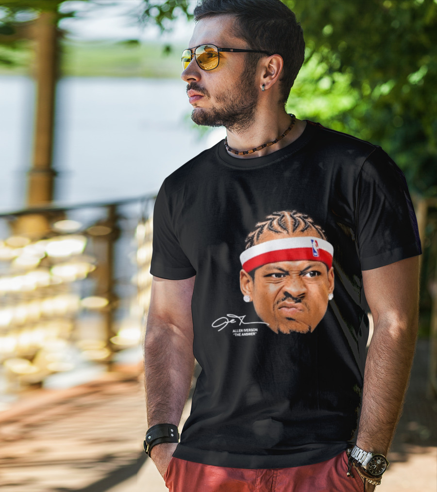 Allen Iverson The Answer NBA Headband T-Shirt