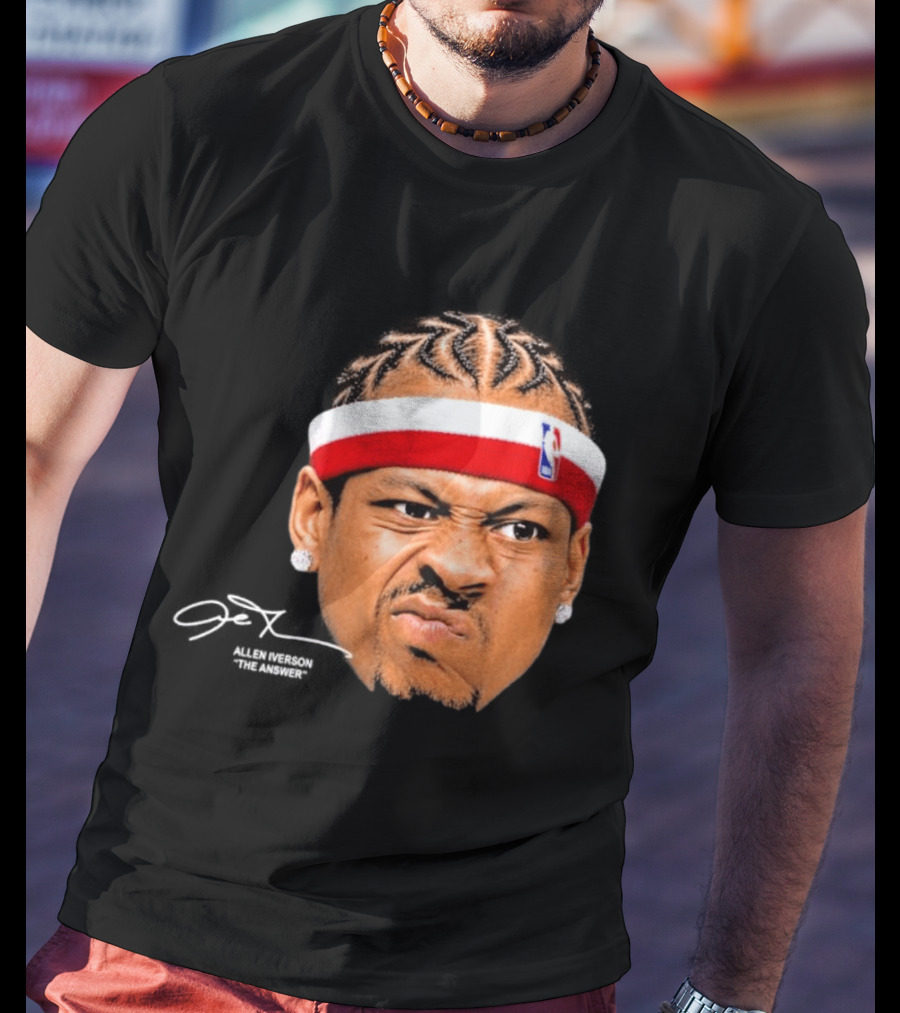 Allen Iverson The Answer NBA Headband T-Shirt
