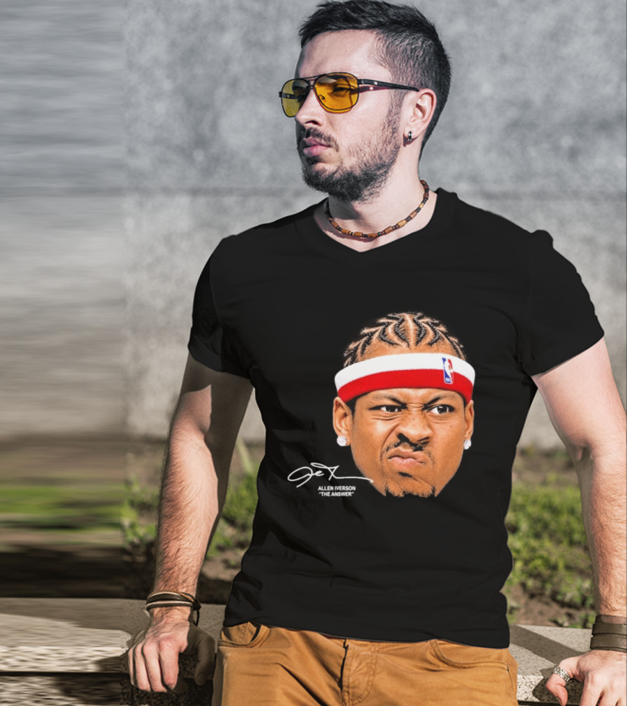 Allen Iverson The Answer NBA Headband T-Shirt