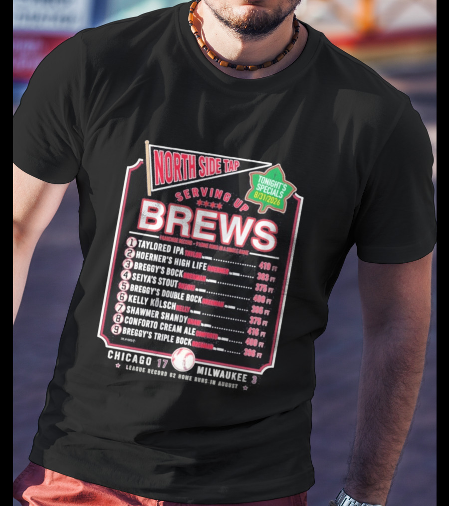 North Side Tap Serving Brews Tonight's Specials Taylored IPA Hoerner's High Life Breggy's Bock T-Shirt