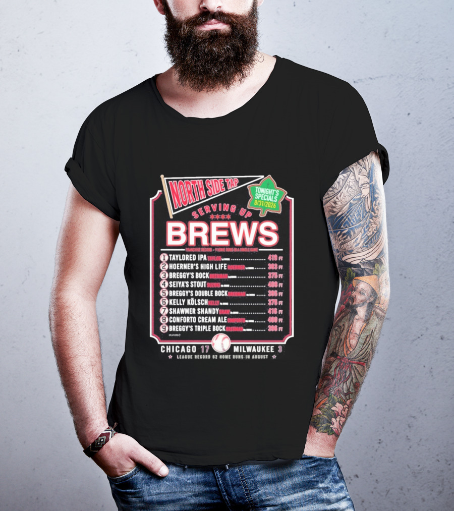 North Side Tap Serving Brews Tonight's Specials Taylored IPA Hoerner's High Life Breggy's Bock T-Shirt