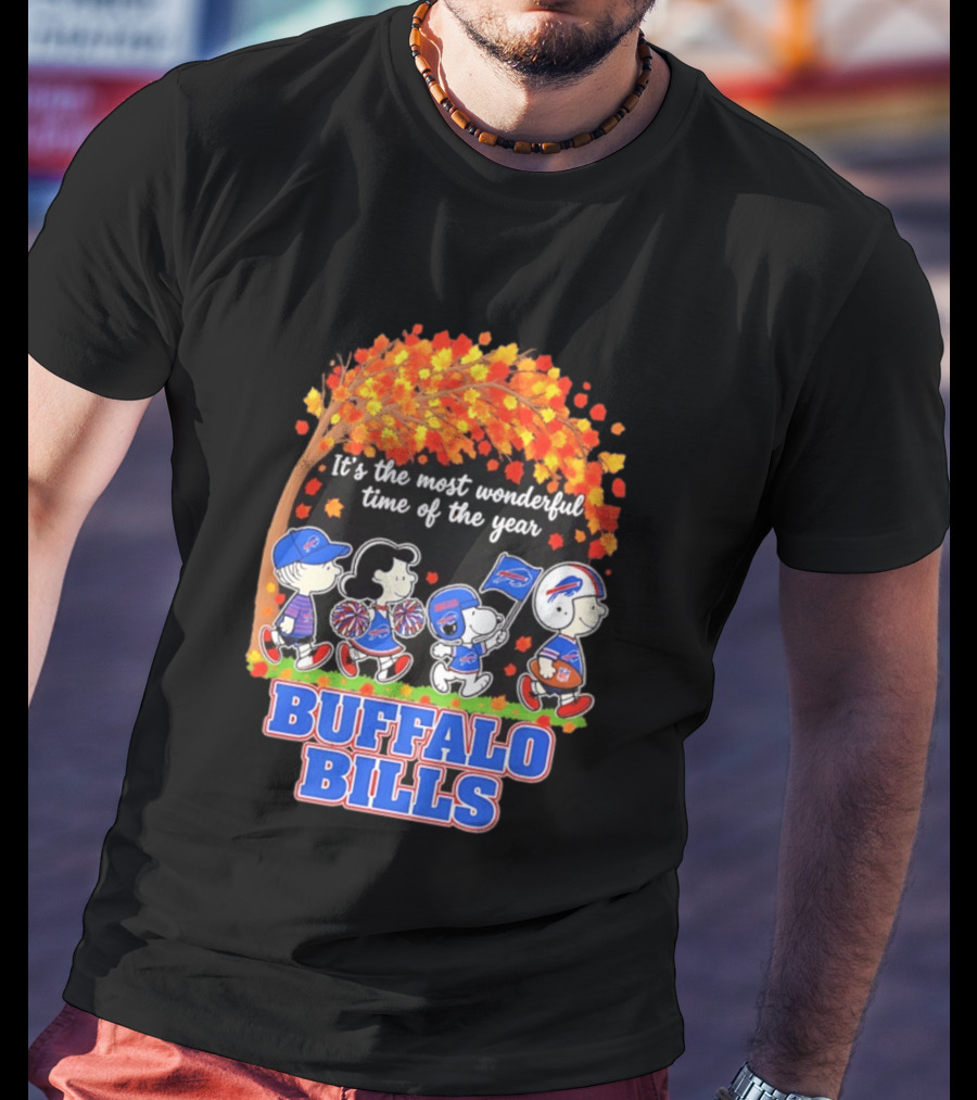 Peanuts Buffalo Bills Most Wonderful Time Of The Year T-Shirt