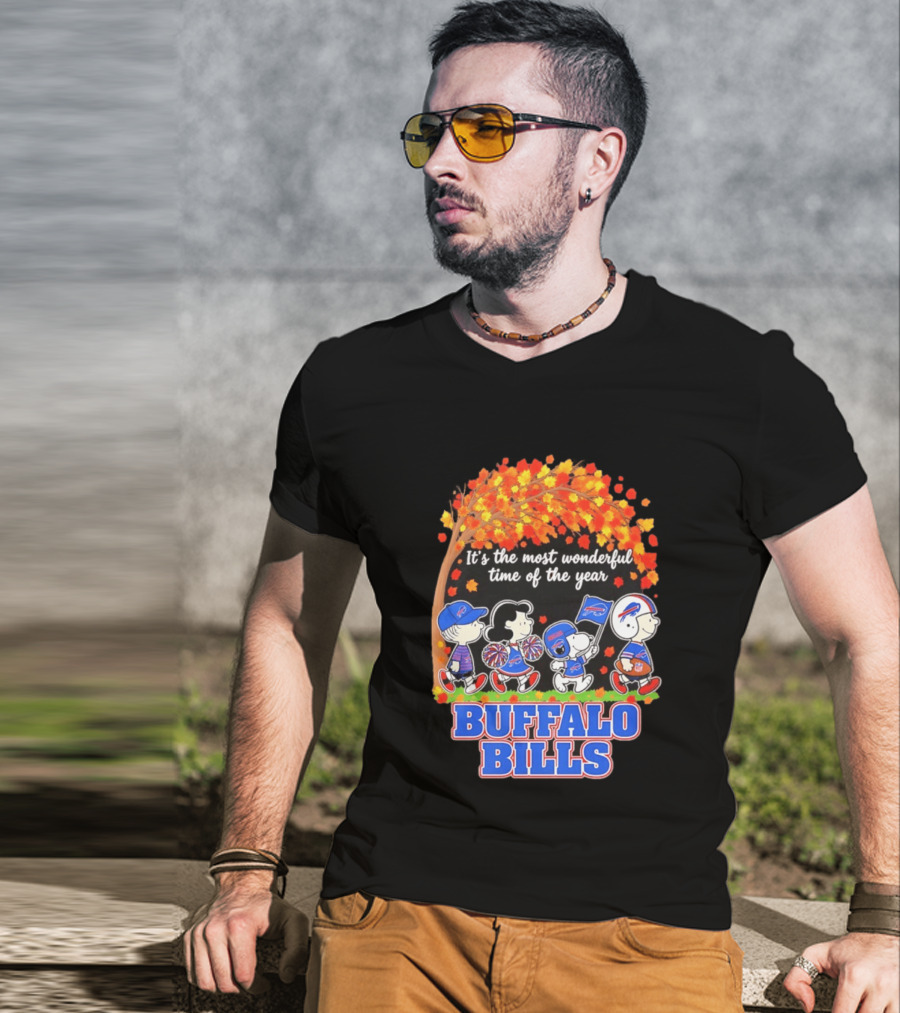 Peanuts Buffalo Bills Most Wonderful Time Of The Year T-Shirt
