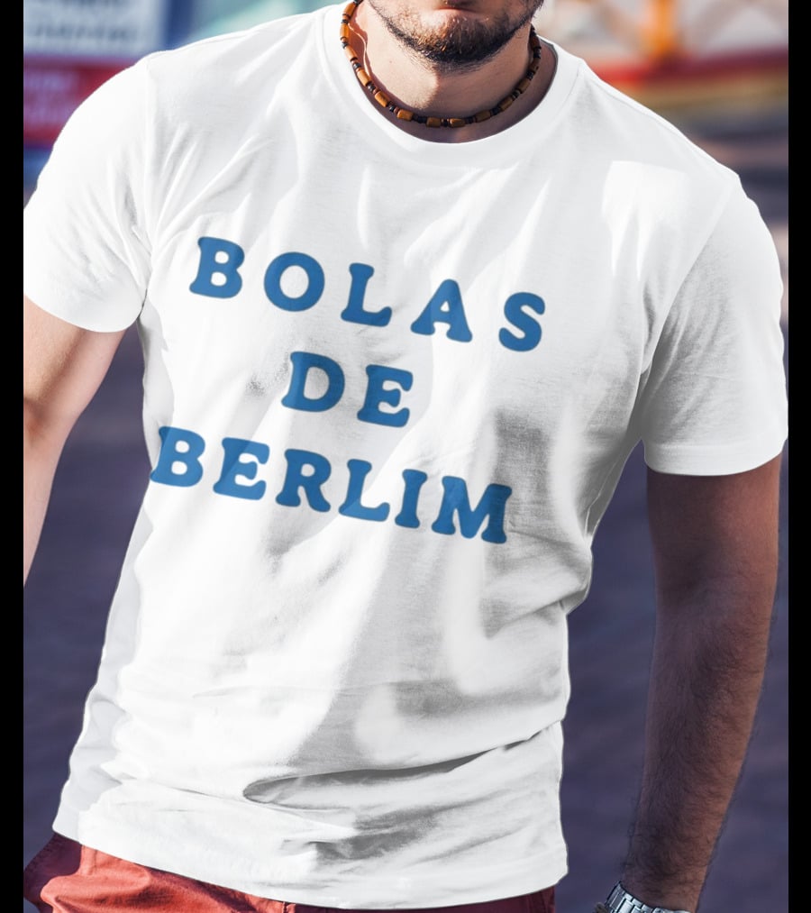 Bolas De Berlim Blue Lettering T-Shirt