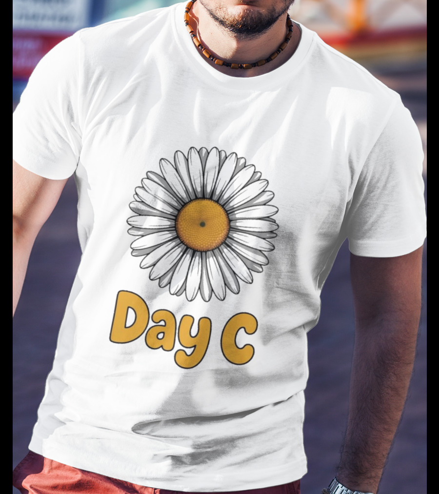 Day C Daisy Flower Vibrant Yellow Petals T-Shirt