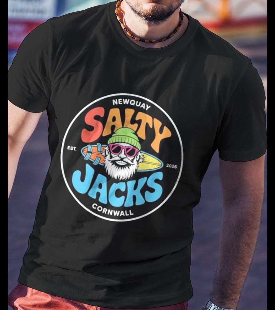 Newquay Salty Jacks Surf Shack Cornwall Est. 2026 T-Shirt