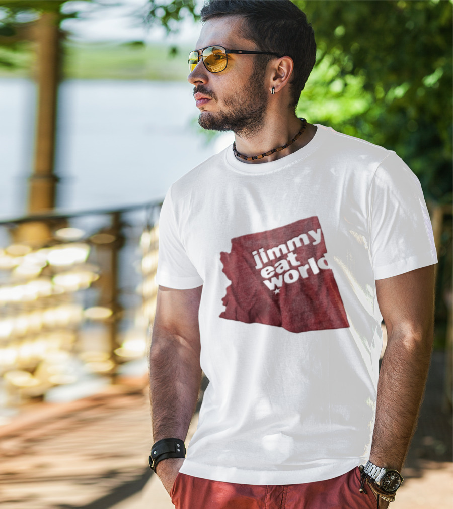 Jimmy Eat World State Of Arizona Tour Red Shape T-Shirt
