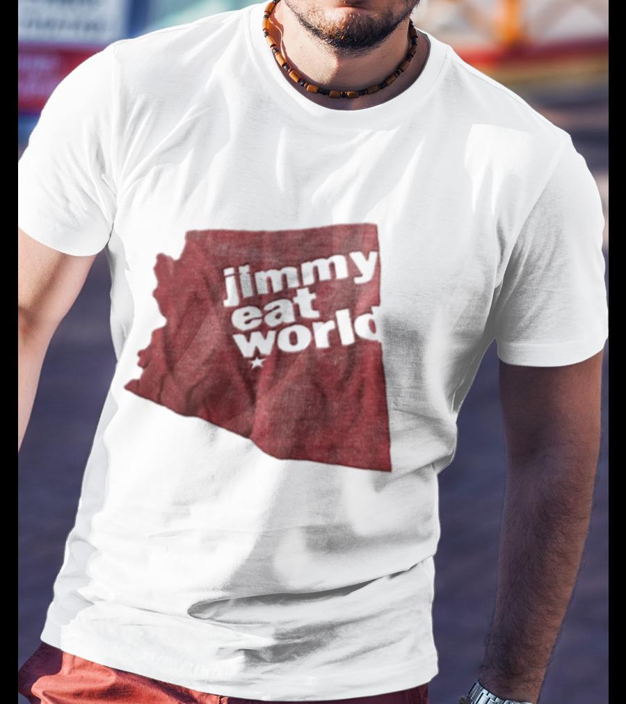 Jimmy Eat World State Of Arizona Tour Red Shape T-Shirt