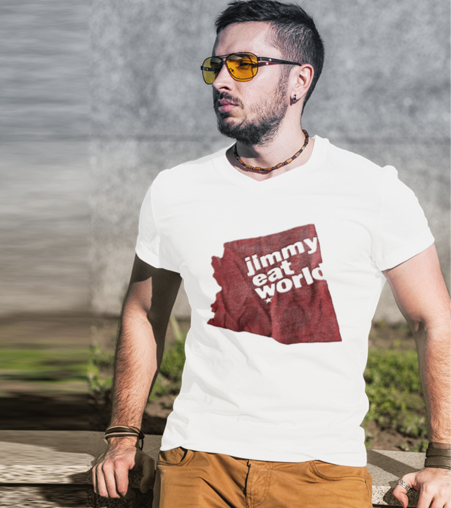 Jimmy Eat World State Of Arizona Tour Red Shape T-Shirt