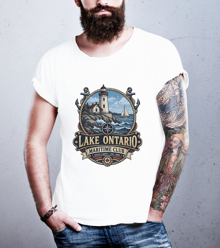 Lake Ontario Maritime Club Great Lakes Nautical Heritage Est. 1908 T-Shirt