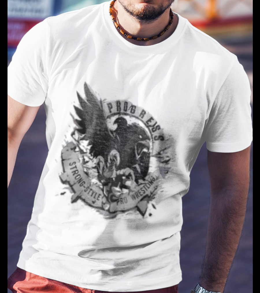 Progress Wrestling Eagle Strong Style Pro Wrestler T-Shirt