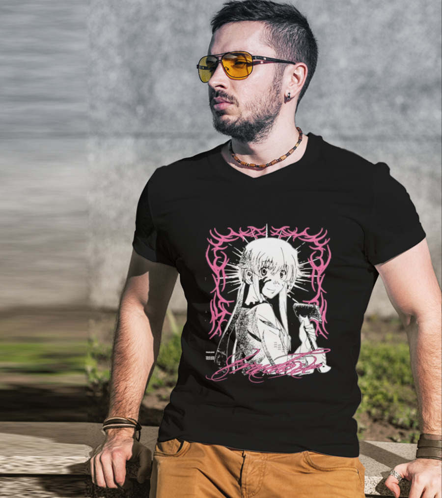 Awesome Yuno Gasai True Love Future Diary Anime Romantic Fan Favorite T-Shirt