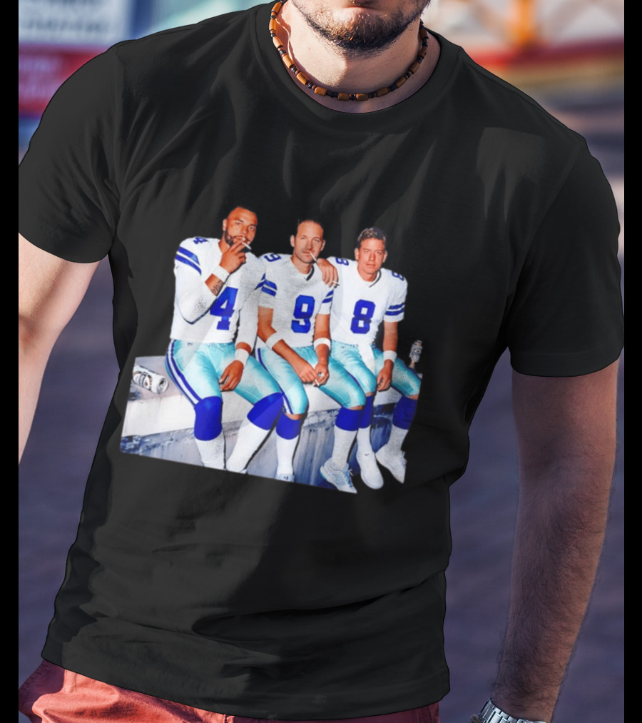 Klayton Adams Christian Parker Brandon Aubrey Dallas Cowboys Smoking Jerseys T-Shirt