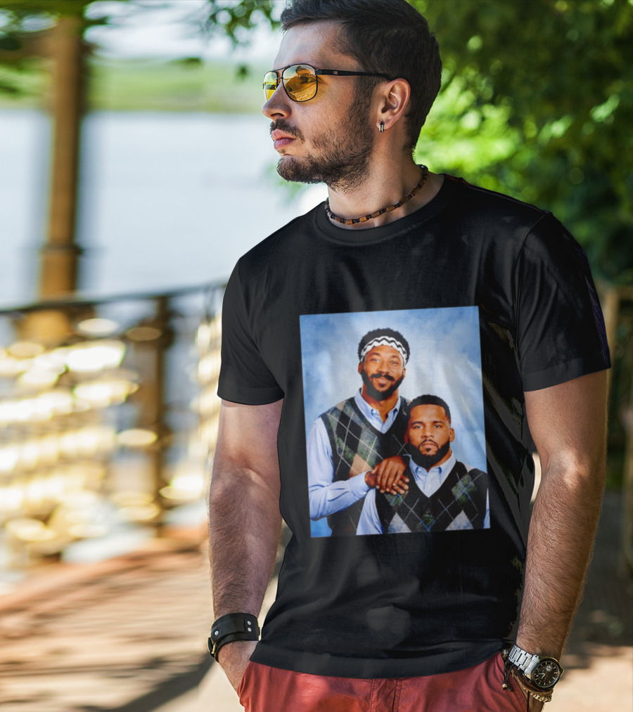 Myles Garrett Aaron Donald Los Angeles Rams Step Brothers T-Shirt