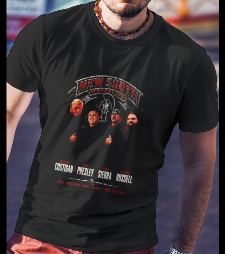 New South Wrestling Murphy Costigan Tony Presley Stan Sierra Elliott Russell T-Shirt
