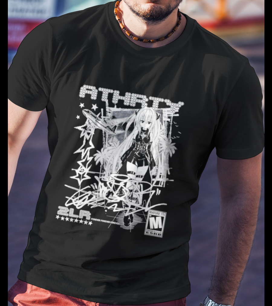 Athaty Zlr Mature 17+ Anime Girl Golden Darkness Forever T-Shirt