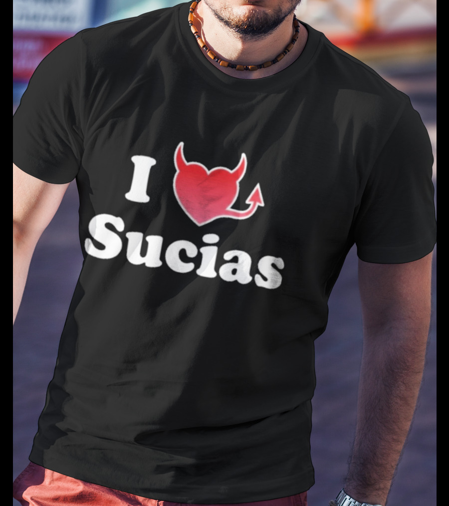 I Love Sucias Heart Devil Tail T-Shirt