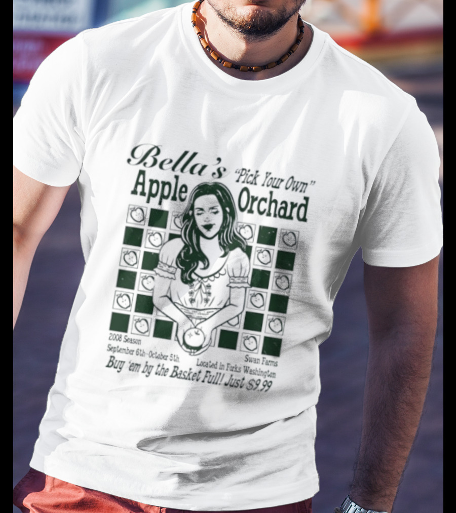 Bella's Pick Your Own Apple Orchard Swan Farms Forks Washington Twilight T-Shirt