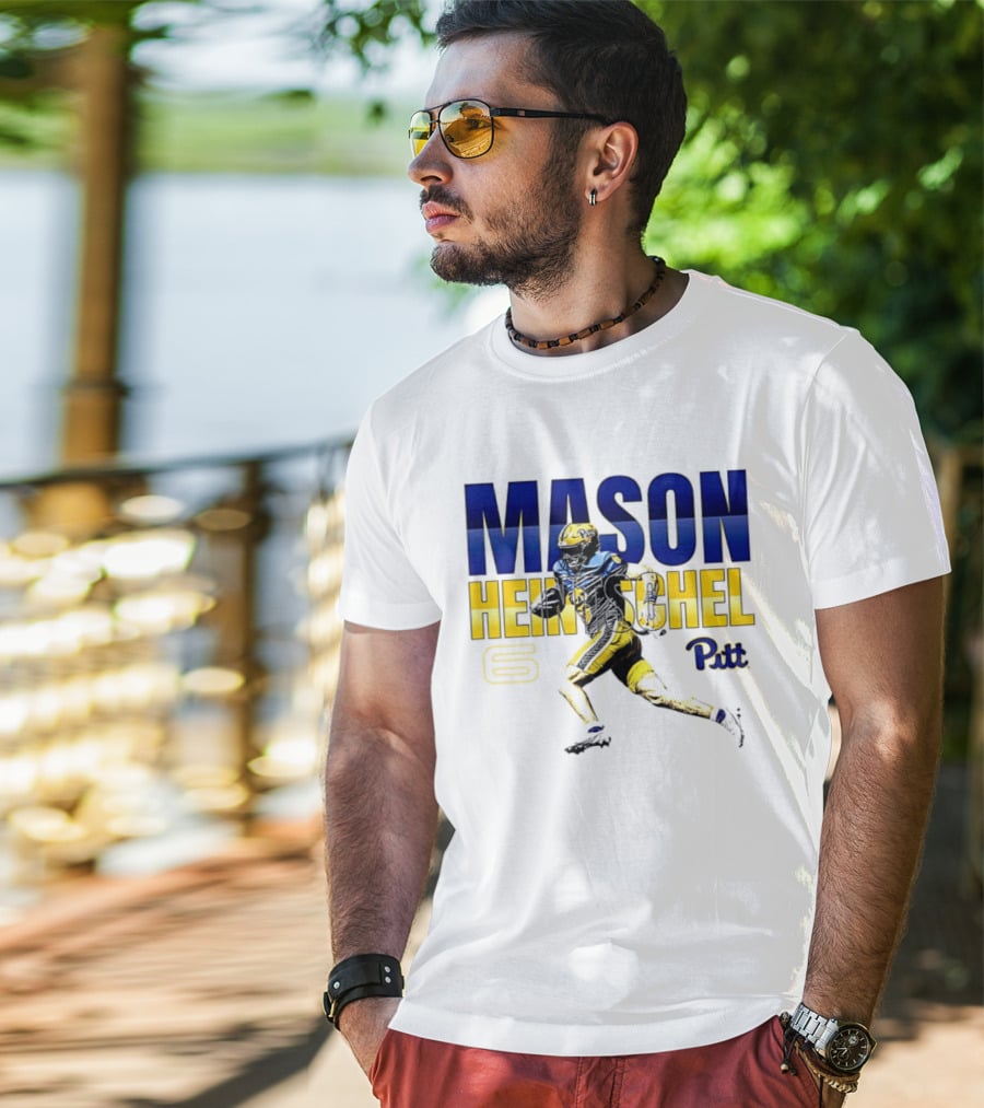 Mason Heintschel Pitt Panthers Football Number 6 T-Shirt