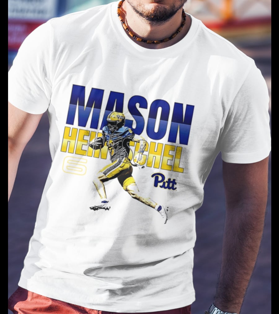 Mason Heintschel Pitt Panthers Football Number 6 T-Shirt