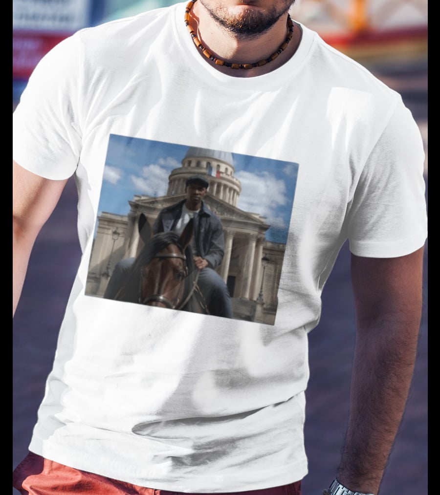 Dolly Parton Lupin Part 4 Assane Diop Horse Riding Pantheon Paris Netflix Series T-Shirt