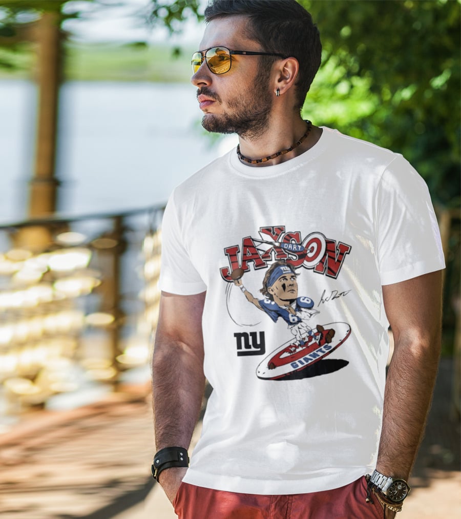 Jaxson New York Giants Football Caricature Ny Giants T-Shirt