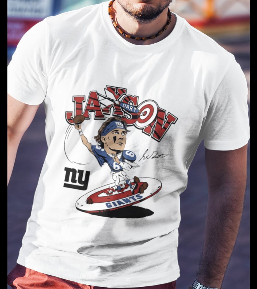 Jaxson New York Giants Football Caricature Ny Giants T-Shirt