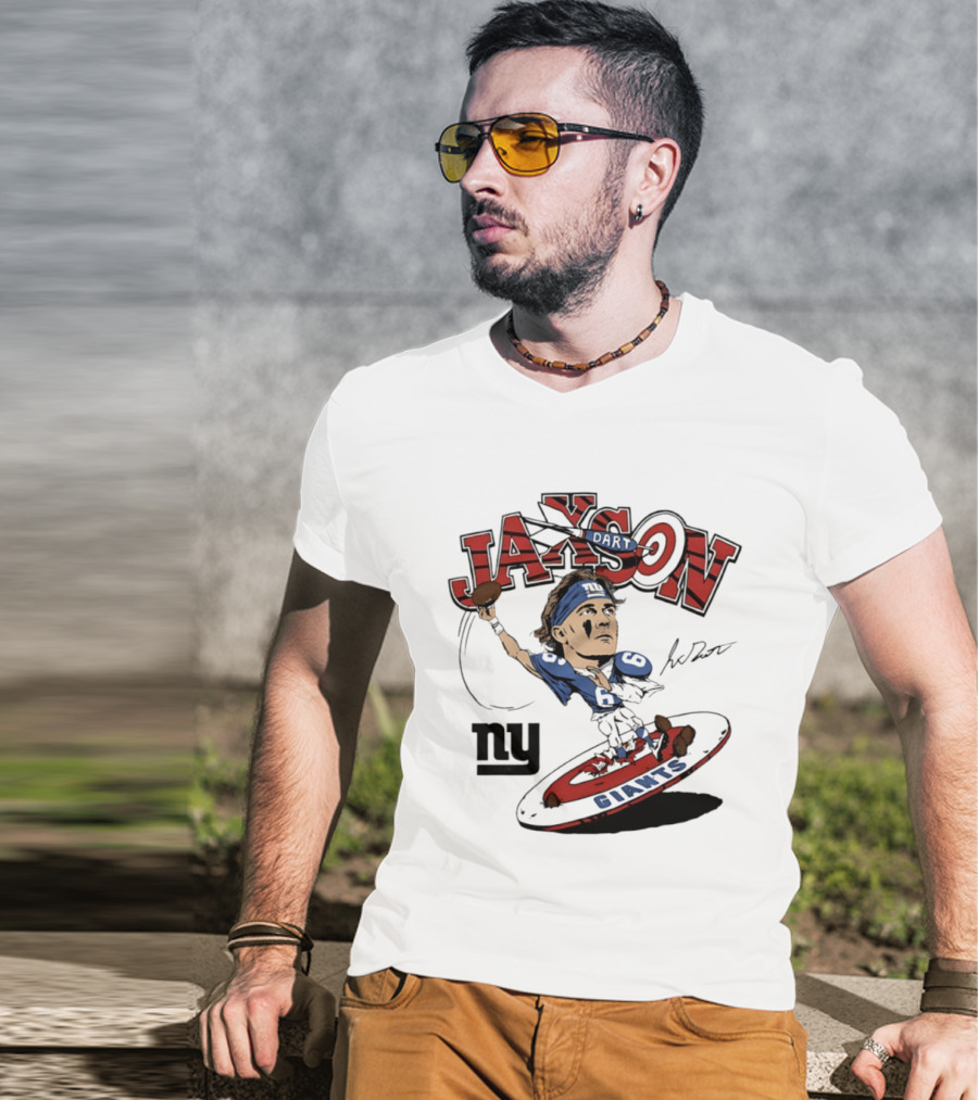 Jaxson New York Giants Football Caricature Ny Giants T-Shirt