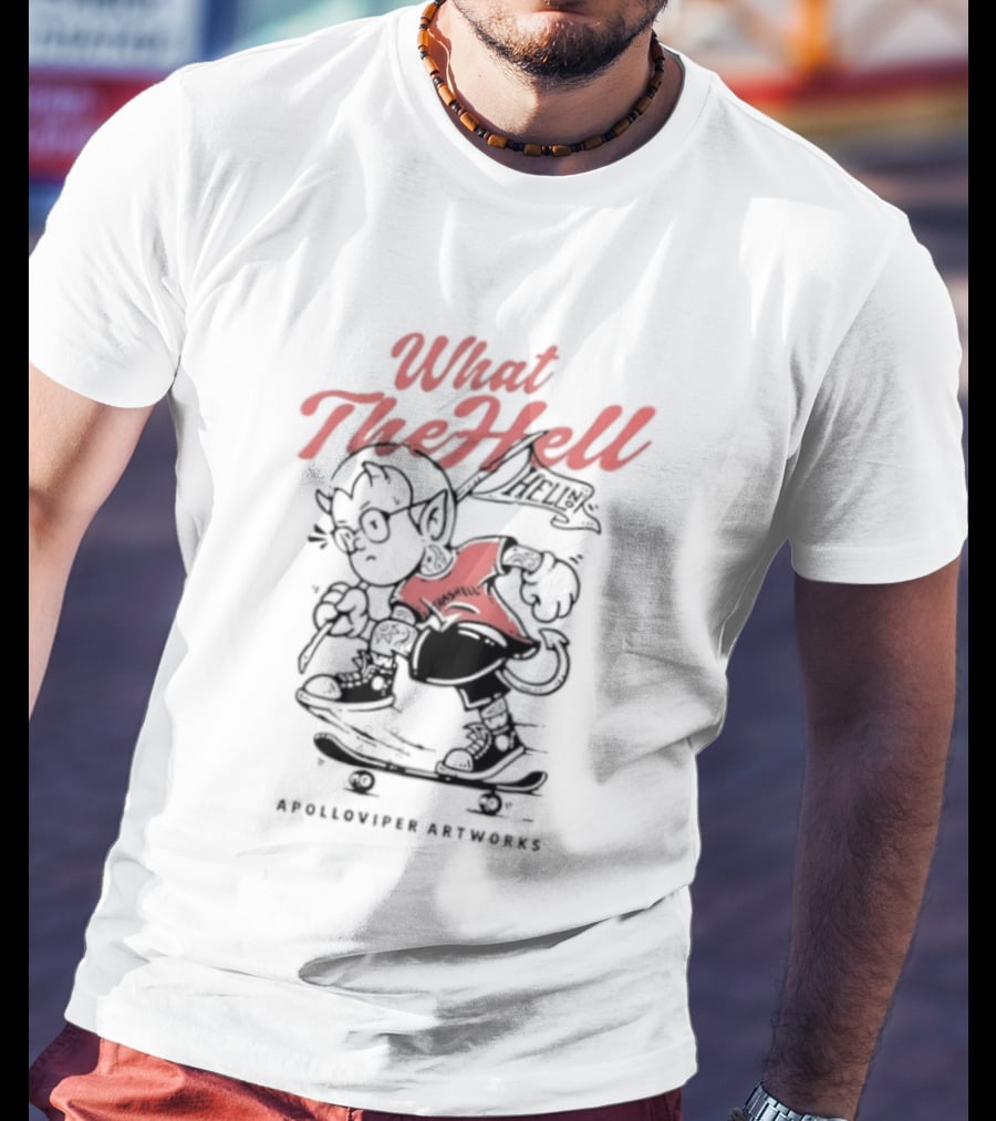 What The Hell Apolloviper Artworks Retro Cartoon T-Shirt