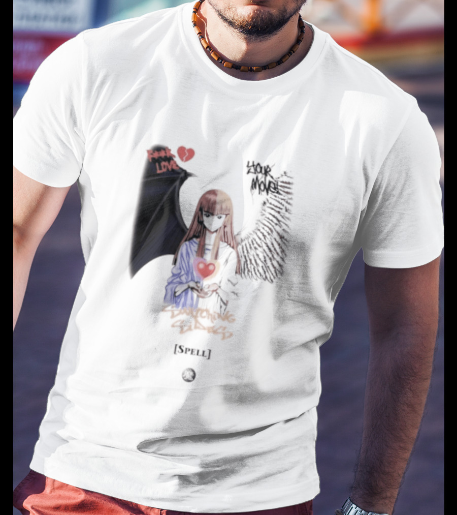 Yu Gi Oh Fuck Love Your Move Switching Sides Spell Dark Angel Heart T-Shirt