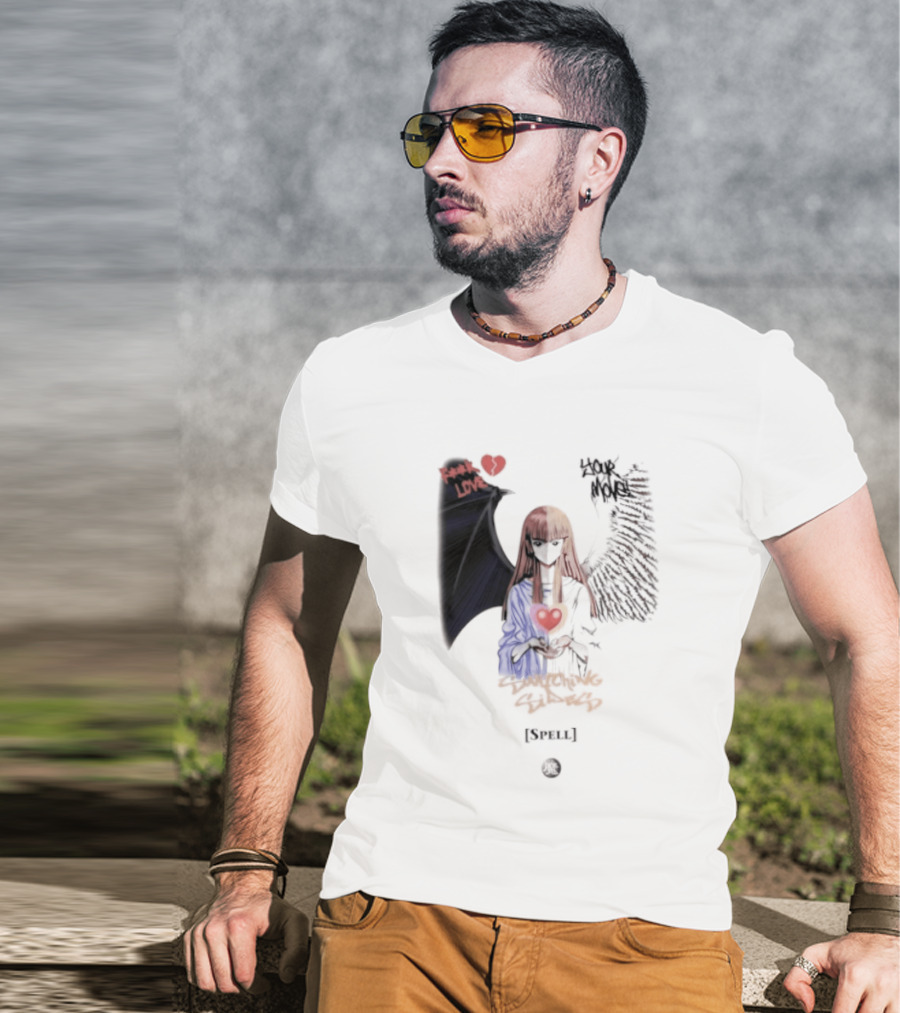 Yu Gi Oh Fuck Love Your Move Switching Sides Spell Dark Angel Heart T-Shirt